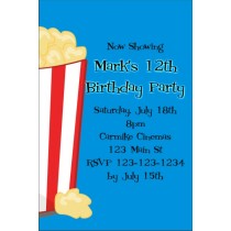 Movie Popcorn Invitation - ALL COLORS