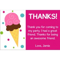 Ice Cream Thank You Cards