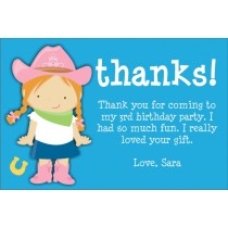 Cowgirl Thank You Cards (Select a Cowgirl)