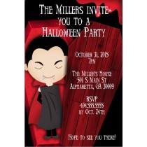 Dracula Vampire Halloween Party Invitation