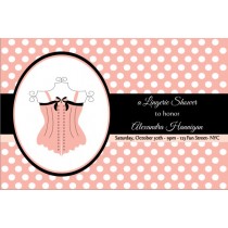 Lingerie Bridal Shower Bachelorette Party Invitation 4