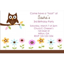 Owl Baby Shower Invitation