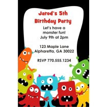 Little Monsters Invitation - Colorful Gang