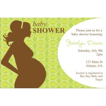 Mod Momma Baby Shower Invitation - Green