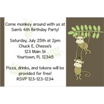 Monkey Invitation