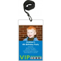 Photo VIP Pass Invitatiion with Lanyard (Choose Colors)