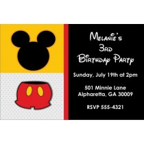Classic Mouse Invitation (Mickey Mouse)