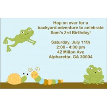 Leaping Frog Invitation