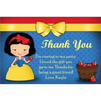 snow white thank you card