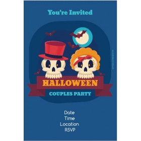 Halloween Couples Party Invitation