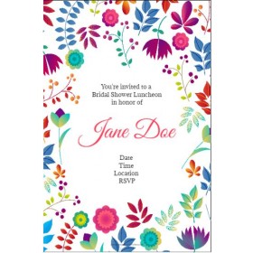 Spring Floral Party Invitation