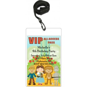 Wizard of Oz VIP Pass Invitation with Lanyard