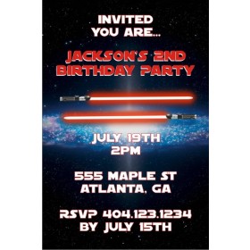 Star Wars inspired Feel the Force Invitation