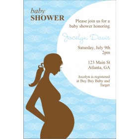 Mod Momma Baby Shower Invitation - Blue