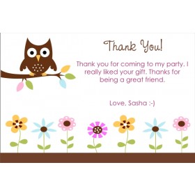 Owl Thank You Cards