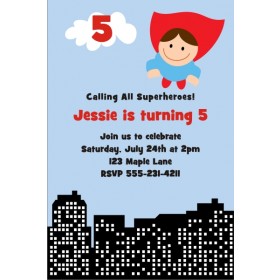 Superhero Birthday Invitation 3