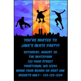 Skateboarding Invitations