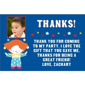 Circus Thank You Card