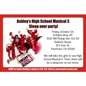 High School Musical 3 (Senior Year) Invitations