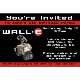 Wall-E Invitations