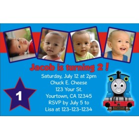 Thomas the Tank Engine (Train) Photo Invitations