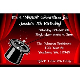 Magician's Hat - Magic Show invitation