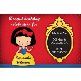 Snow White Royal Celebration Invitation