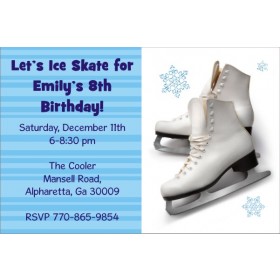 Ice Skating Party Invitation