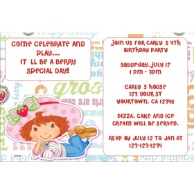 Strawberry Shortcake Invitations