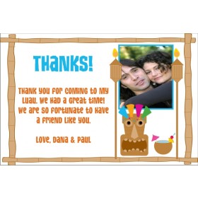 Luau Thank You Card