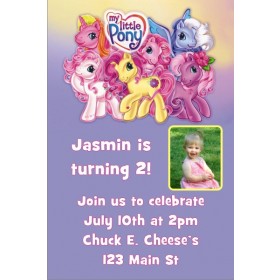 My Little Pony Photo Invitation