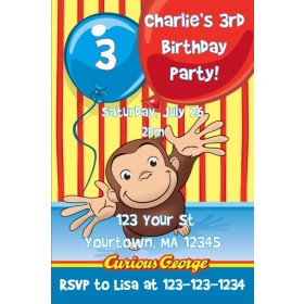 Curious George Invitations