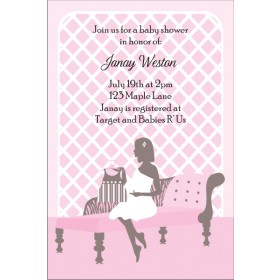 So Chic Baby Shower Invitation - Pink