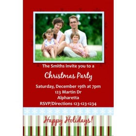 Christmas / Holiday Party Photo Invitation