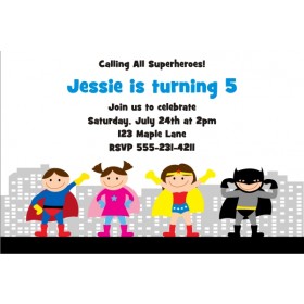 Superhero Birthday Invitation 5