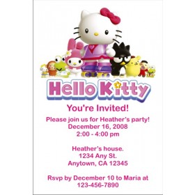 Hello Kitty Invitations