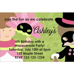 Masquerade Costume Party Invitation