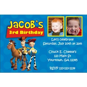 Toy Story Invitation (Jessie and Woody) with Optional Photos