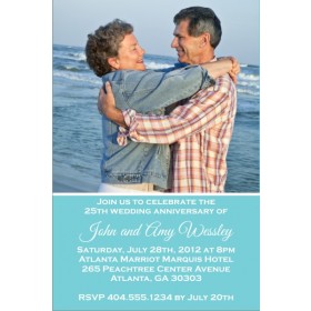 Lasting Love Wedding Anniversary Photo Invitation - ALL COLORS