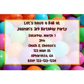 Ball Pit Invitation