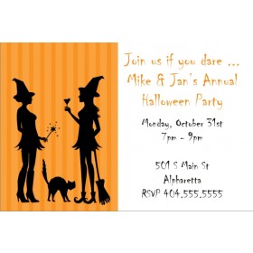 Witch Fun Halloween Party Invitation