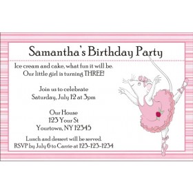 Angelina Ballerina Invitations