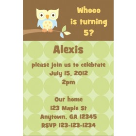 Owl Invitation 2