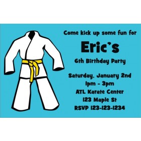 Karate TaeKwanDo Martial Arts Invitation - ALL COLORS