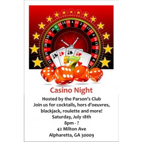 Casino Night Invitation