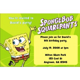 Spongebob Squarepants Invitations