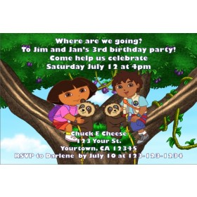 Dora and Diego Invitations