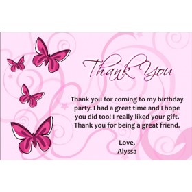 Butterfly Thank You Cards