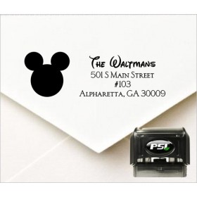 Mickey Mouse Inspired Personalized Self Inking Address Stamp
