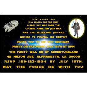 Star Wars Photo Invitations